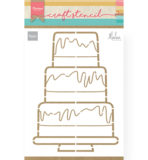 PS8057 - Party cake by Marleen - Craftstencil - Marianne Design