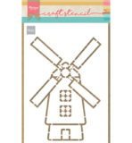 PS8058 - Windmill - Craftstencil - Marianne Design